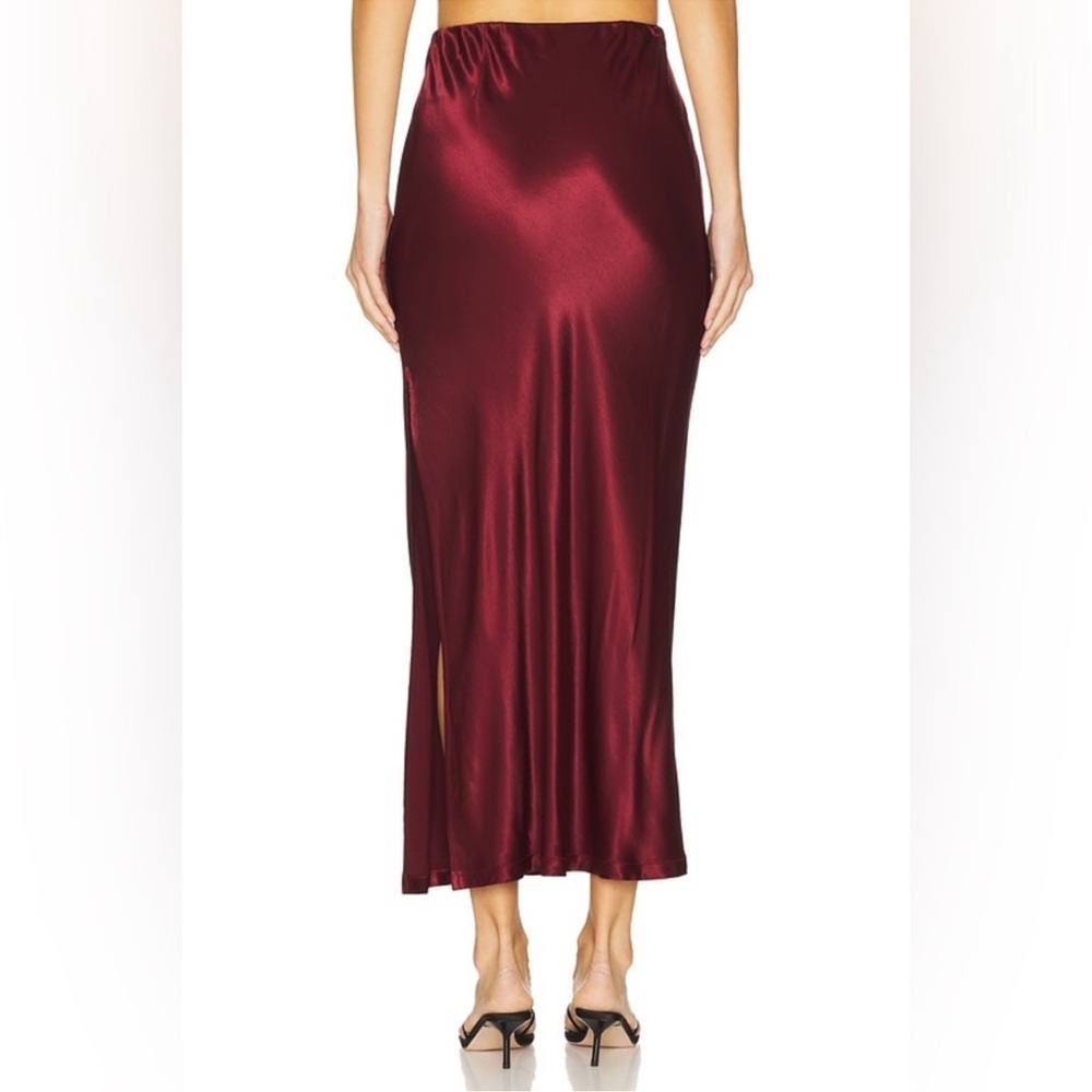 Enza Costa Ruby Satin Maxi Skirt - Picture 4 of 7